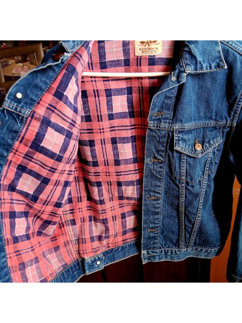 True Vintage Blanket Lined Trucker Jacket 1970's Flying R Ranchwear Texas USA